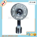 new design in USA stainless steel adjustable curtain rod with diamond curtain finials